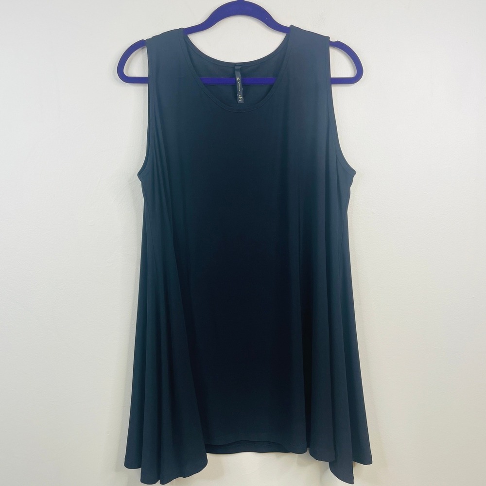 IC By Connie K Lagenlook Sleeveless Tunic XLarge Chic Neutral Capsule Layering